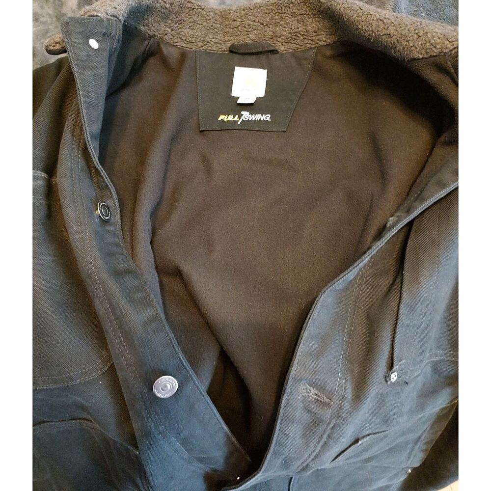Men's Carhartt Full Swing Canvas Jacket Black 102707-001 Workwear - XXL - Picture 5 of 6